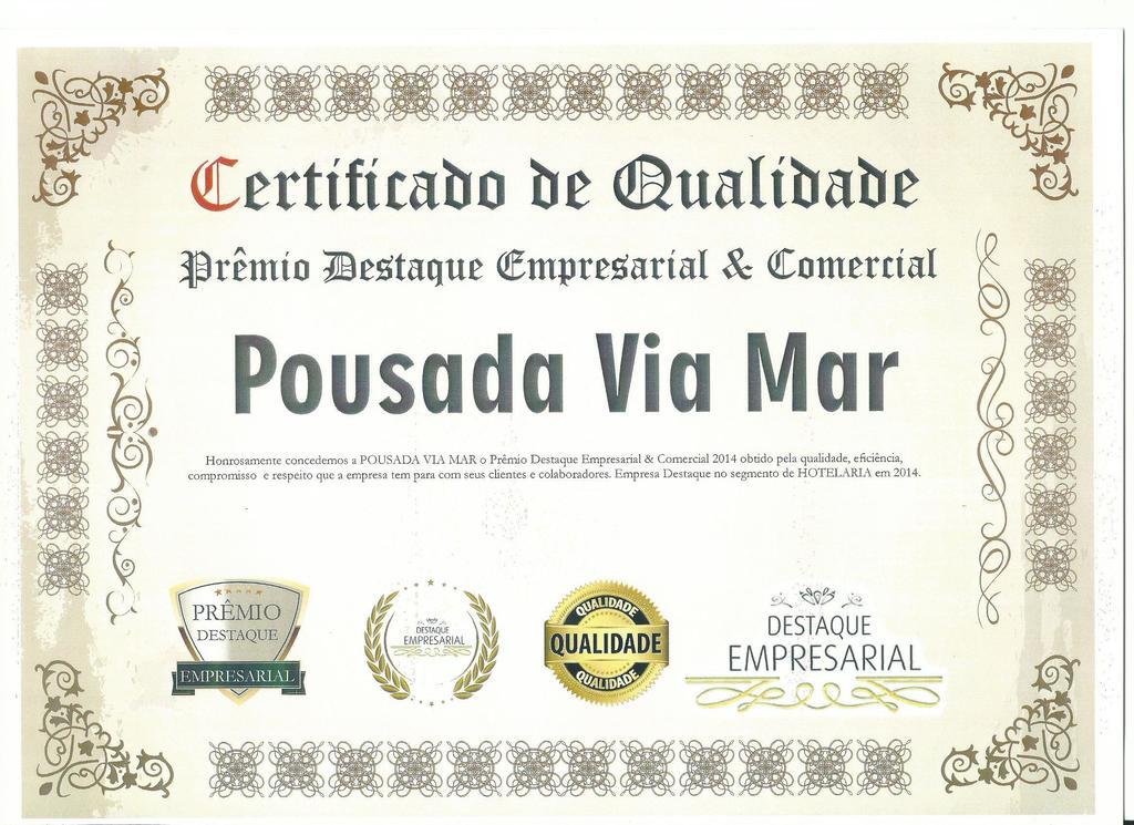Hotel E Pousada Via Mar Itapocu Exterior foto